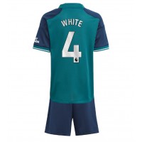 Camisa de time de futebol Arsenal Benjamin White #4 Replicas 3º Equipamento Infantil 2023-24 Manga Curta (+ Calças curtas)